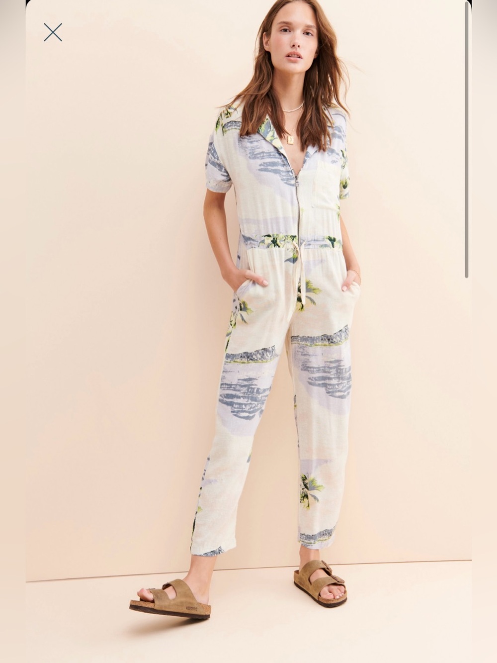 Urban Outfitters Cowabunga Tropical Jumpsuit Coveralls Small